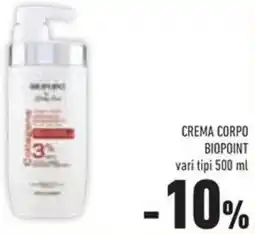 Conad Crema corpo Biopoint offerta