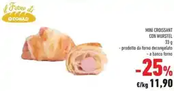 Conad Mini croissant con wurstel offerta