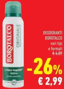 Conad Deodoranti Borotalco offerta