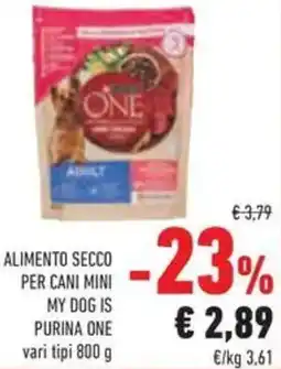 Conad Alimento secco per cani mini my dog is Purina One offerta