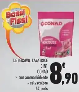 Conad Detersivo lavatrice 3in1 Conad offerta