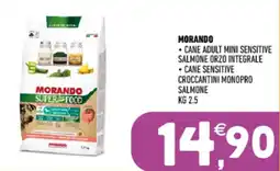 Ayoka Morando cane adult mini sensitive salmone orzo integrale offerta