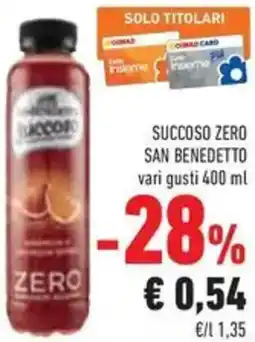 Conad Succoso zero San Benedetto offerta