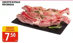 Tigros Coscette di pollo per griglia offerta