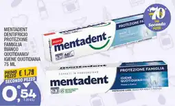 Splendidi e Splendenti Mentadent dentifricio protezione famiglia bianco quotidiano/ igiene quotidiana offerta
