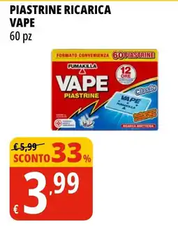 Tigros Fumakilla Vape Piastrine offerta