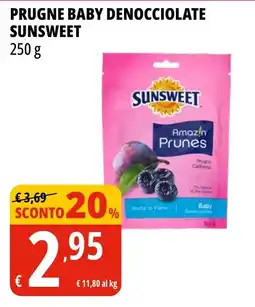 Tigros Prugne Baby Denocciolate Sunsweet offerta