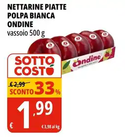 Tigros NETTARINE PIATTE POLPA BIANCA ONDINE offerta