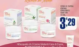Splendidi e Splendenti Cera di Cupra Crema Idratante offerta