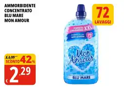 Tigros Ammorbidente concentrato Blu Mare Mon Amour offerta
