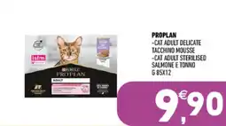 Ayoka Proplan cat adult delicate tacchino mousse offerta