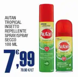 Splendidi e Splendenti Autan Tropical Insetto Repellente Spray/Spray Secco offerta