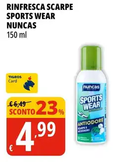 Tigros RINFRESCA SCARPE SPORTS WEAR NUNCAS offerta