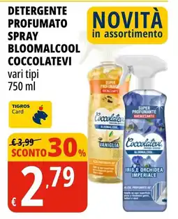Tigros Detergente profumato spray Bloomalcool Coccolatevi offerta