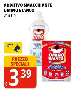 Tigros Additivo smacchiante Omino Bianco offerta