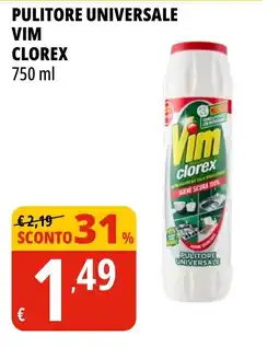 Tigros Pulitore universale Vim Clorex offerta
