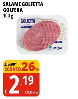 Tigros Salame Golfetta Golfera offerta
