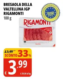 Tigros Bresaola della Valtellina IGP Rigamonti offerta