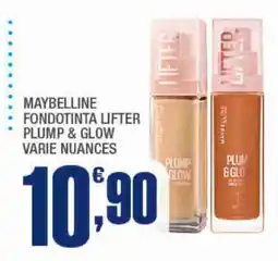 Splendidi e Splendenti Maybelline Fondotinta Lifter Plump & Glow offerta