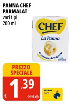 Tigros Panna Chef Parmalat offerta