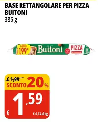 Tigros Base rettangolare per pizza Buitoni offerta