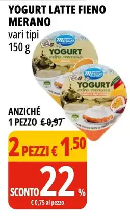 Tigros Yogurt latte fieno Merano offerta