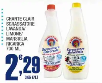 Splendidi e Splendenti Chante Clair Sgrassatore Universale offerta