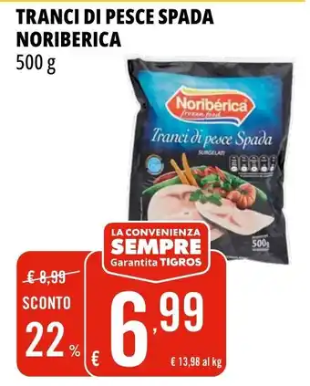Tigros Tranci di pesce Spada Noribérica offerta
