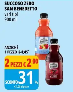 Tigros Succoso Zero San Benedetto offerta