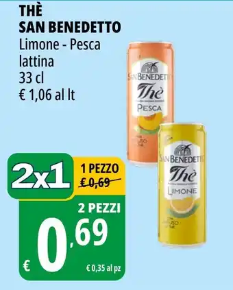 Tigros Thè San Benedetto offerta