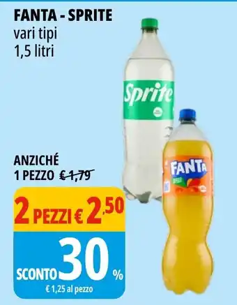 Tigros Fanta, sprite offerta