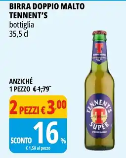Tigros Birra Doppio Malto Tennent's offerta