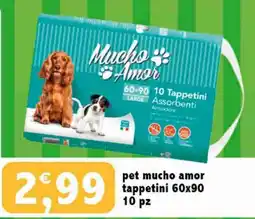 Splendidi e Splendenti pet mucho amor tappetini 60x90 offerta