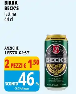 Tigros Birra Beck's Lattina offerta