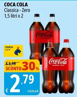 Tigros Coca Cola Classica - Zero offerta