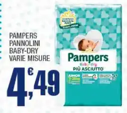 Splendidi e Splendenti Pampers Pannolini Baby-Dry offerta