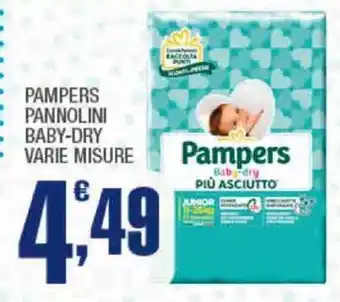 Splendidi e Splendenti Pampers Pannolini Baby-Dry offerta
