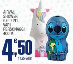 Splendidi e Splendenti AIRVAL SHOWER GEL 2IN1 offerta