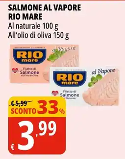 Tigros Salmone al vapore RIO mare offerta