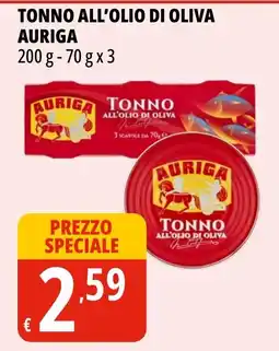 Tigros Tonno all'olio di oliva Auriga offerta