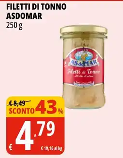 Tigros Filetti di Tonno ASDOMAR offerta