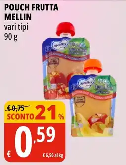 Tigros Pouch frutta Mellin offerta