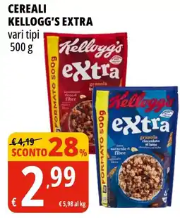 Tigros CEREALI KELLOGG'S EXTRA offerta