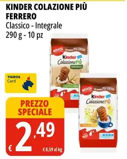 Tigros Kinder Colazione Più offerta