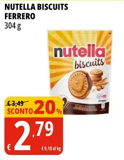 Tigros Nutella Biscuits Ferrero offerta