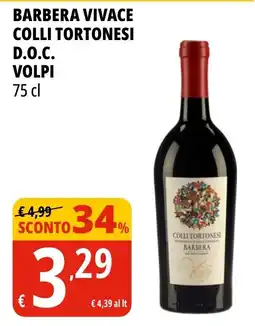 Tigros Barbera Vivace Colli Tortonesi D.O.C. Volpi offerta