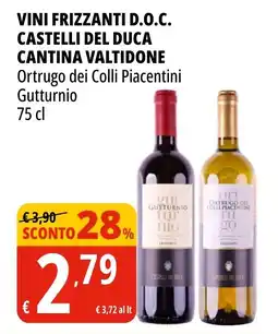 Tigros Vini Frizzanti D.O.C. Castelli del Duca offerta
