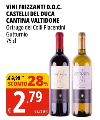 Tigros Vini Frizzanti D.O.C. Castelli del Duca offerta