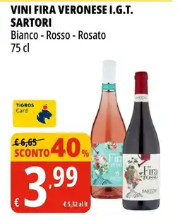 Tigros VINI FIRA VERONESE I.G.T. SARTORI offerta