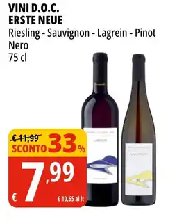 Tigros VINI D.O.C. ERSTE NEUE offerta